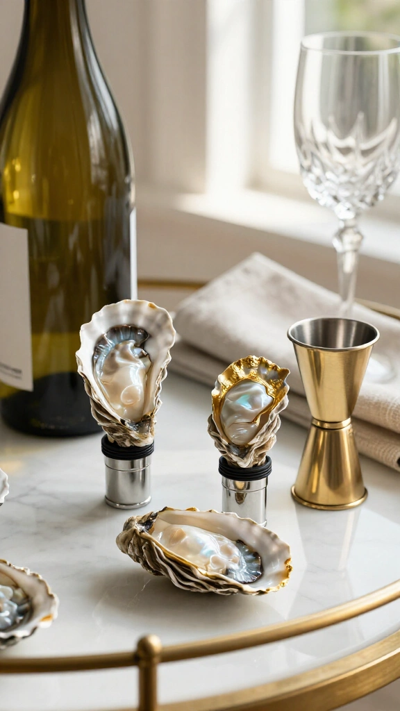 DIY Shell Wine Bottle Stoppers