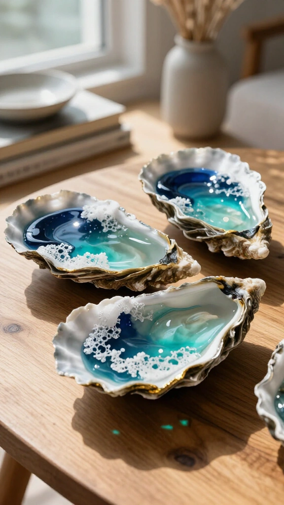 Ocean-Pour Resin Shells