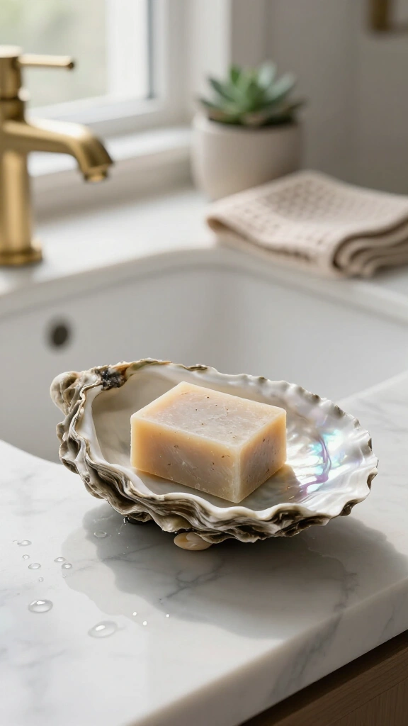Bathroom Oyster Shell Soap Dish