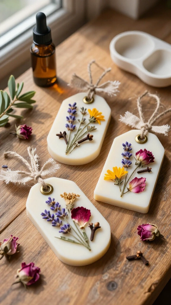 Dried Floral Wax Sachets