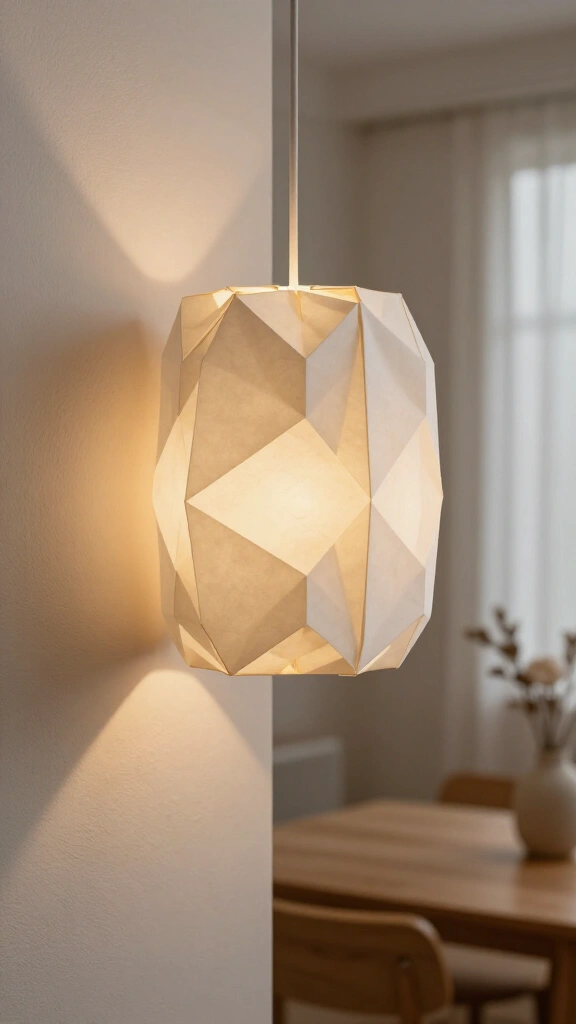 Folded Origami Lampshades
