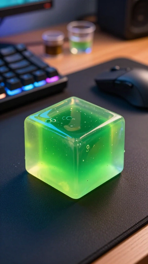 Slime block bouncy stress ball