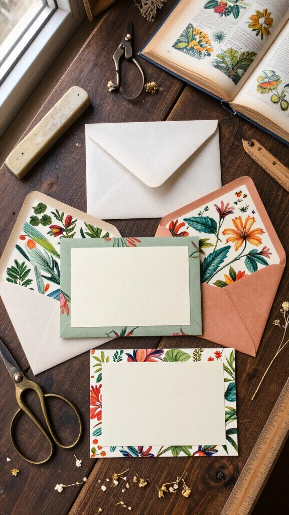 Handcrafted Note Cards and Envelopes
