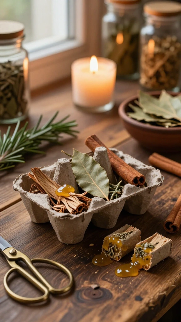 Bay Leaf & Cinnamon Fire Starters