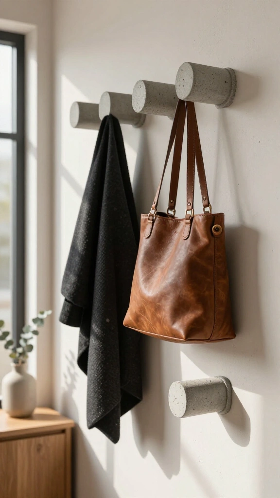 Industrial Concrete Wall Hooks