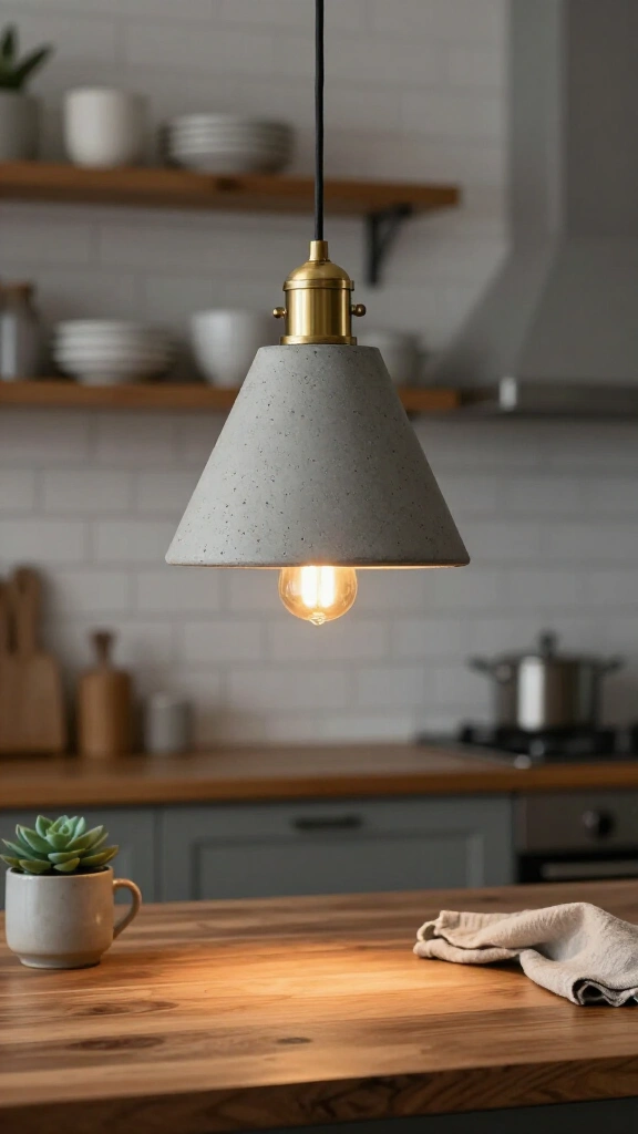 Hanging Concrete Pendant Lamp