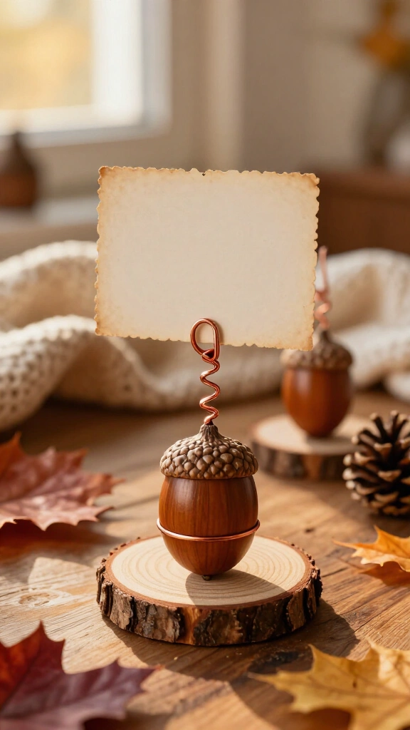 Acorn photo holders