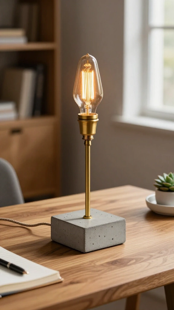 Concrete Base Task Lamp