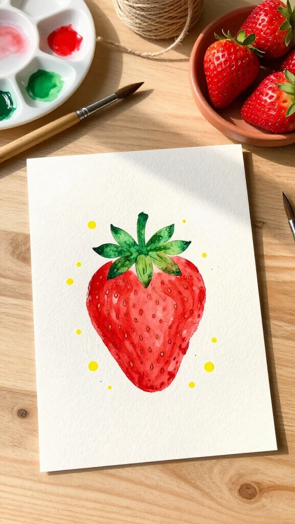 Sweet Handprint Strawberry