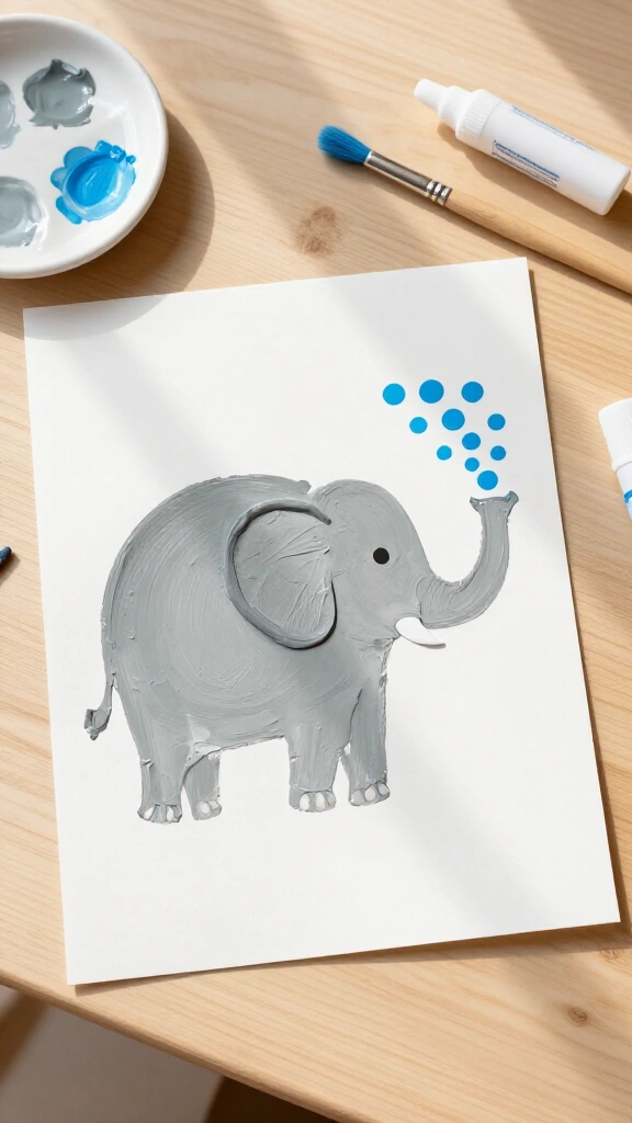 Gentle Handprint Elephant