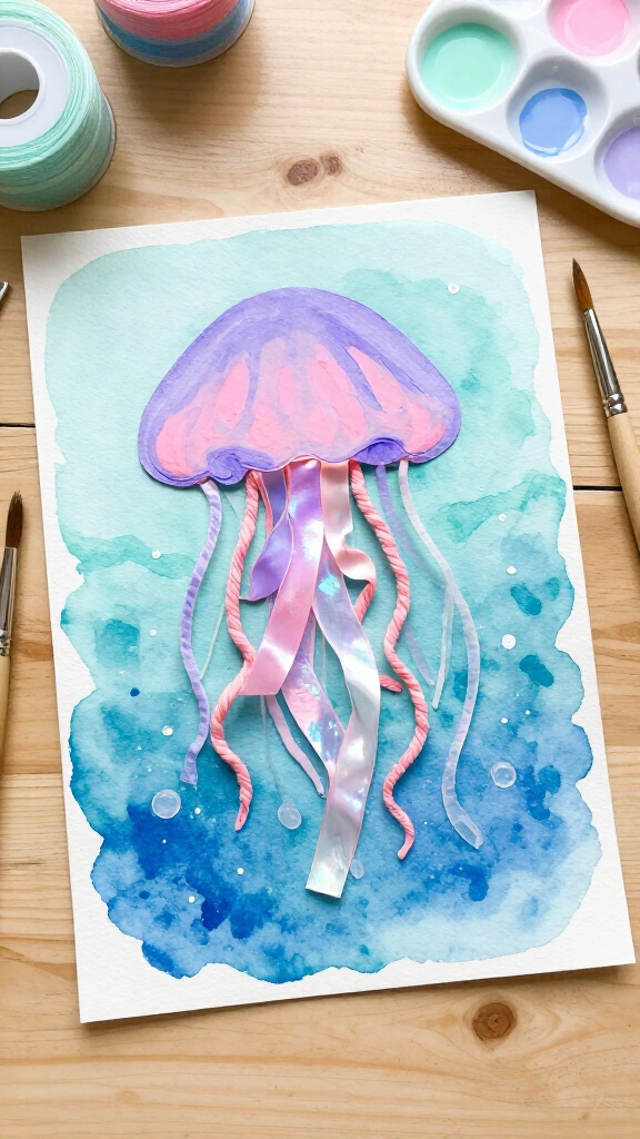 Floating Handprint Jellyfish