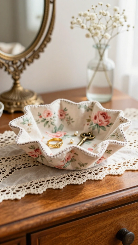 Stiffened Fabric Trinket Dish