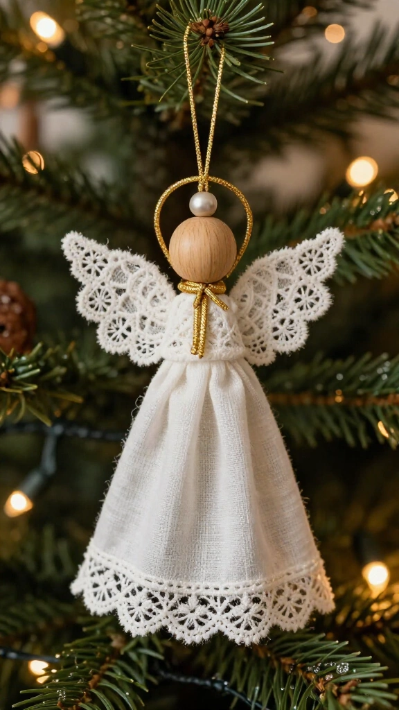 Hankie Angel Christmas Tree Ornaments