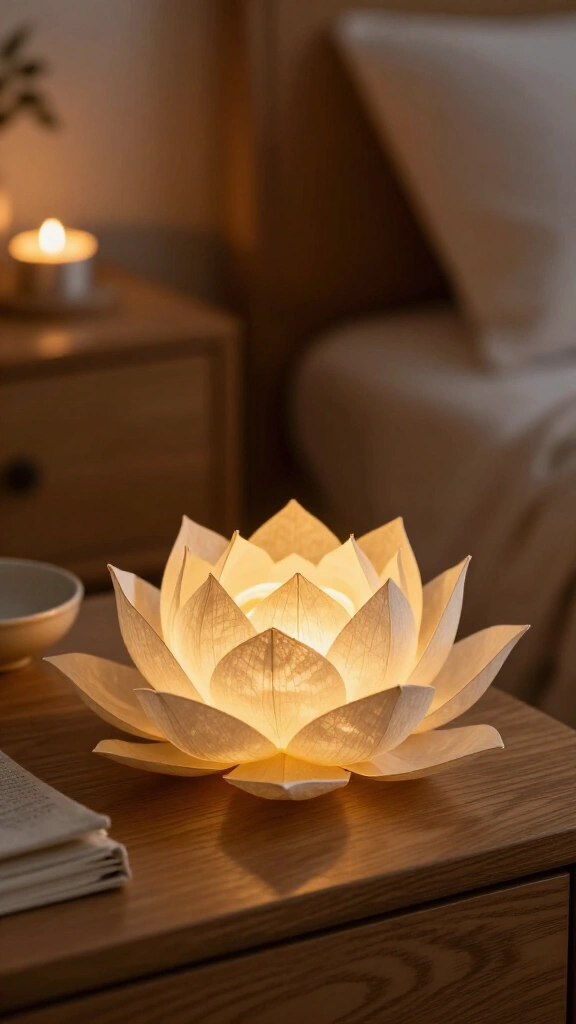 Tea light lotus flowers