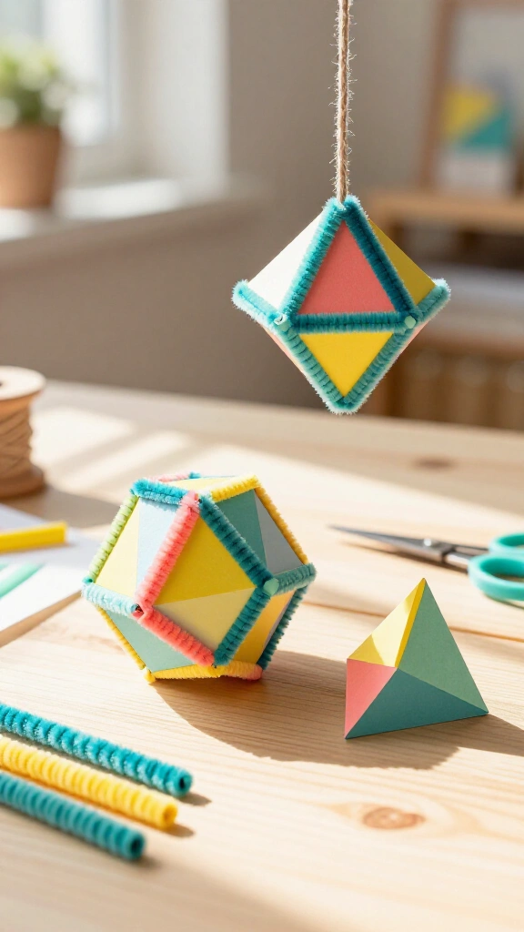 3D Polyhedron Straw Nets