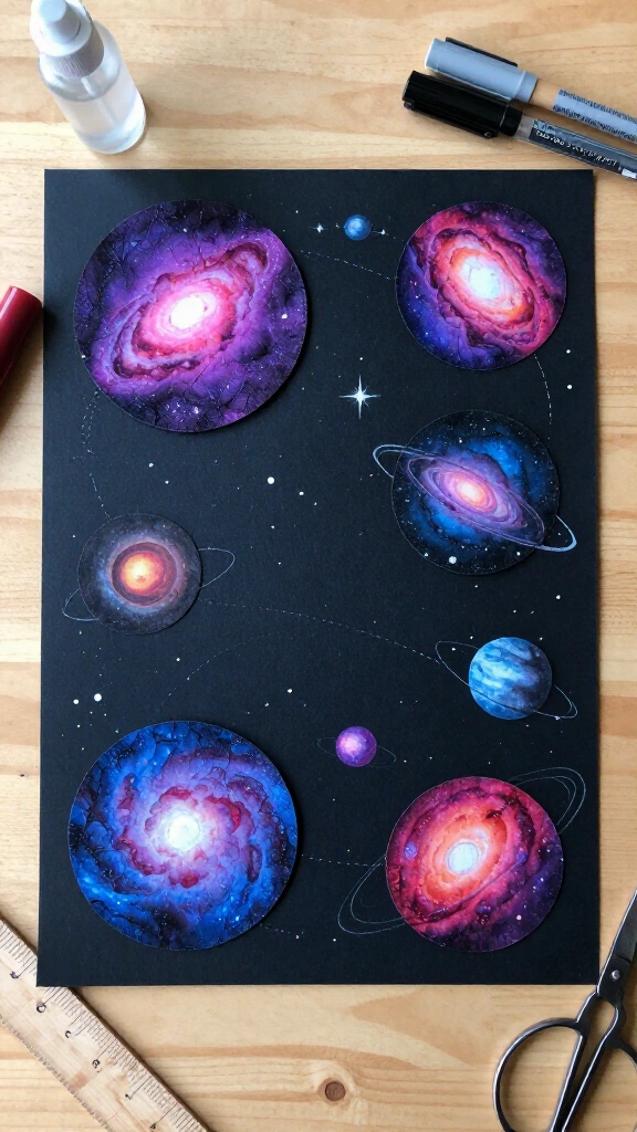 Marker galaxy planets
