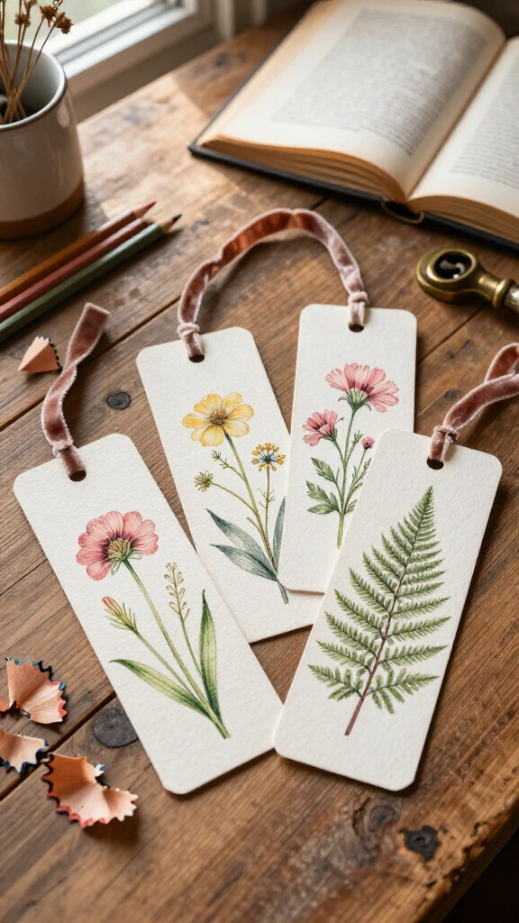 Vintage Botanical Bookmarks