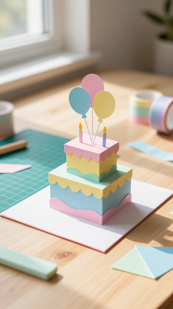 Pop-Up Birthday Greeting Cards