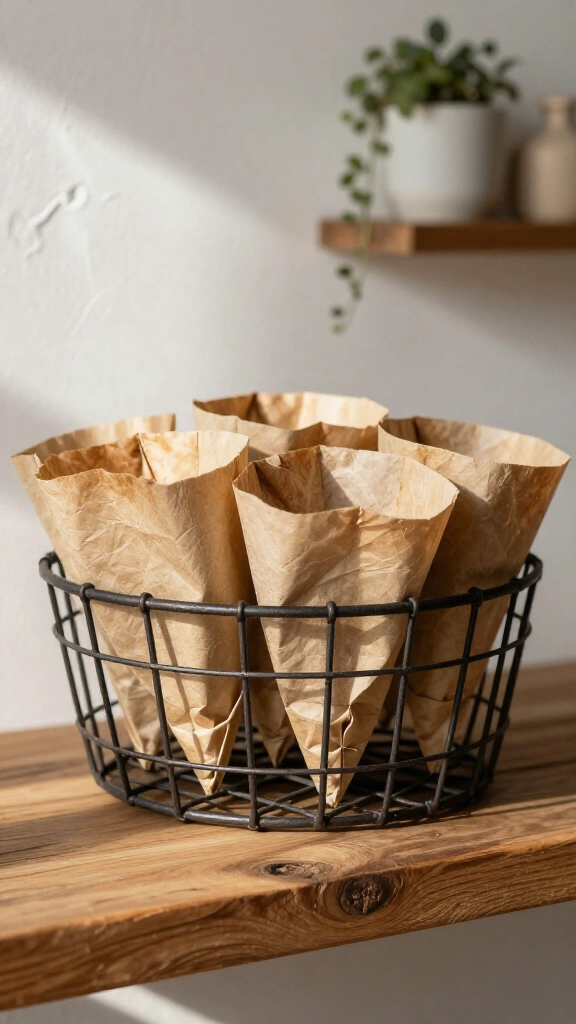 Rustic basket filler