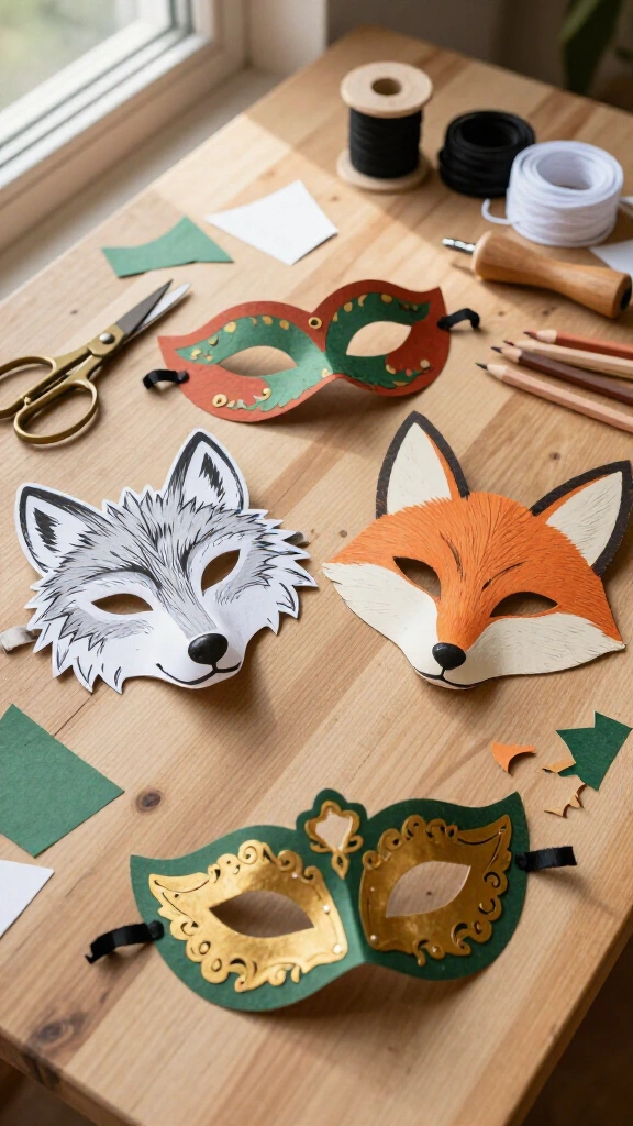 Printable Masquerade and Animal Masks