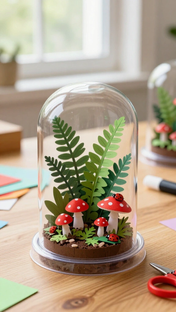 Miniature Paper Terrarium Domes