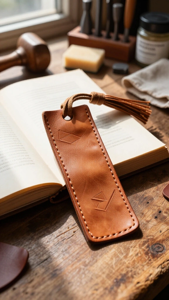 Hand-Stamped Leather Strap