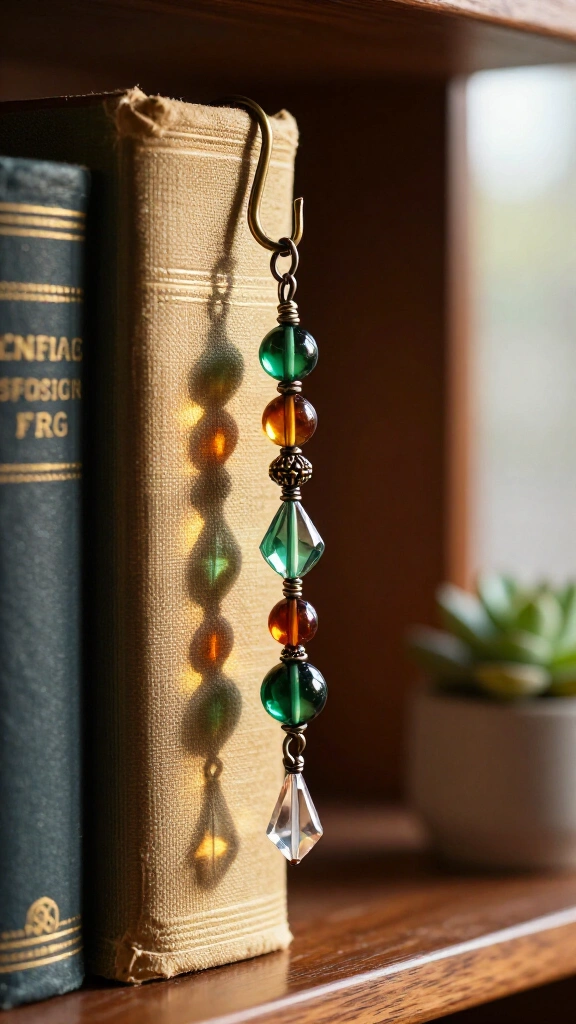 Beaded Wire Spine Dangler