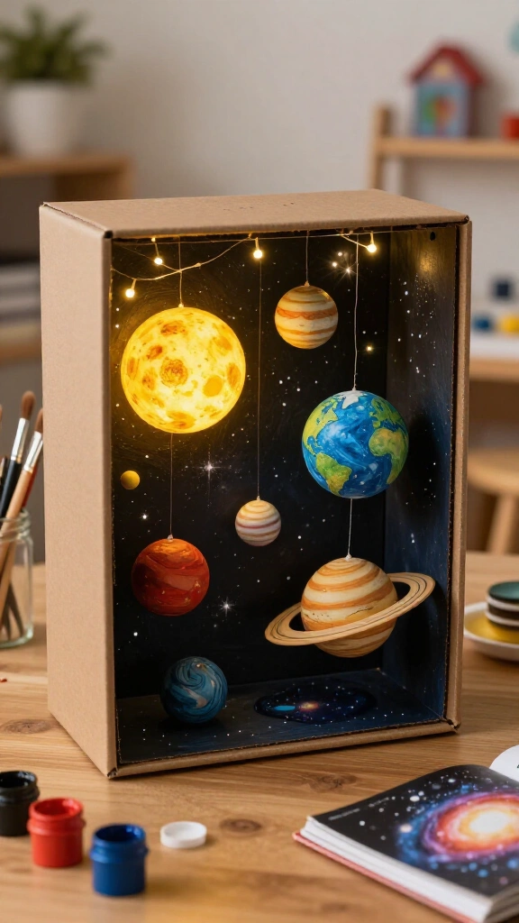 Cardboard Box Deep-Space Planetarium