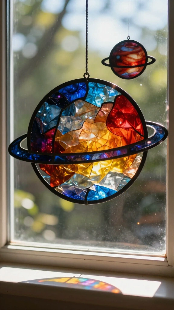 Layered Tissue Paper Suncatchers