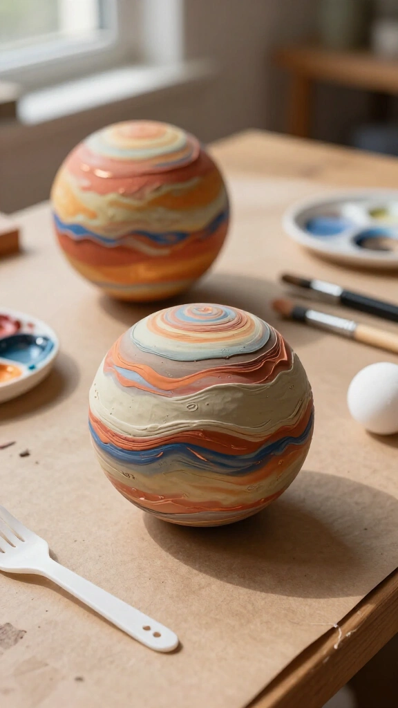 Textured Styrofoam Gas Giants