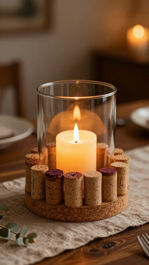 Glowing Cork Candle Collar