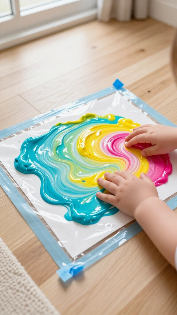 Mess-Free Ziploc Bag Painting