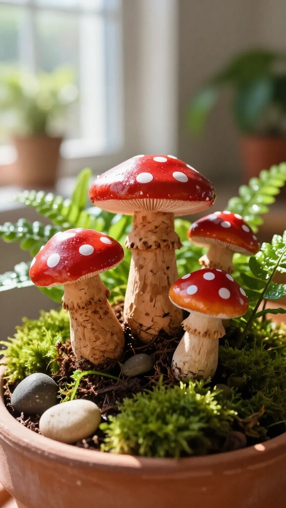Champagne Cork Fairy Mushrooms