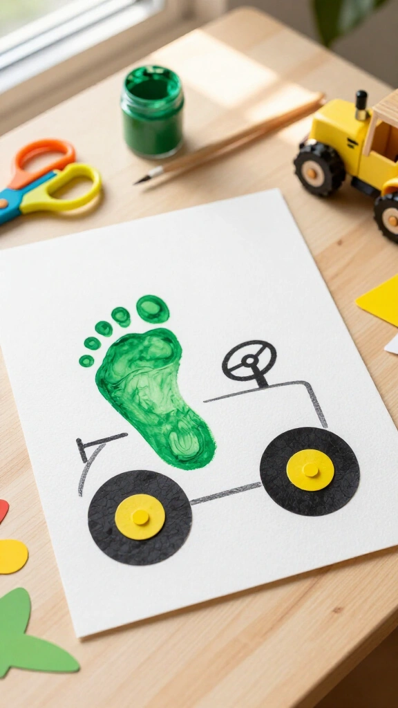 Baby Footprint Tractor and Wheels