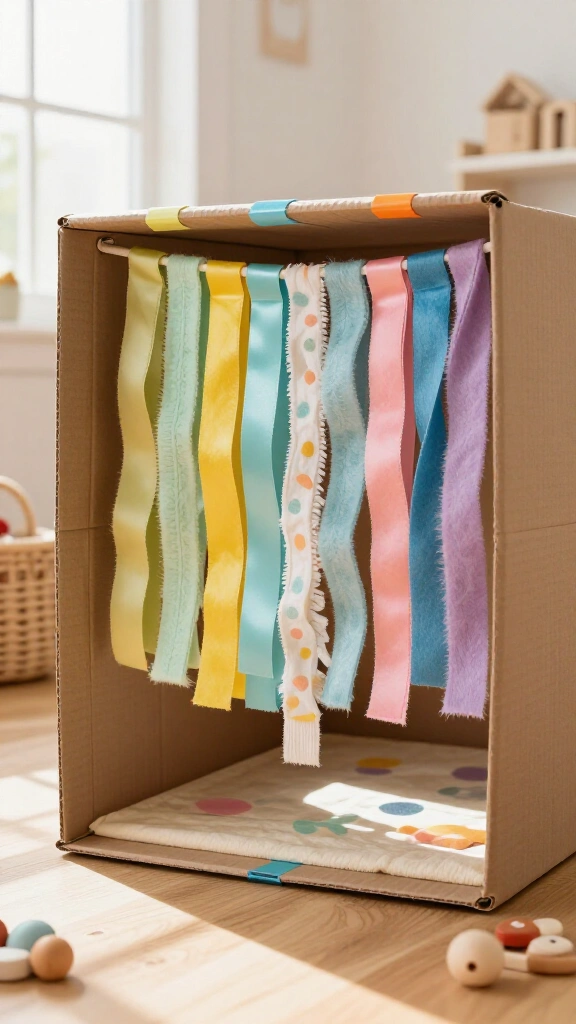 Peek-a-Boo Cardboard Box Sensory Tunnel