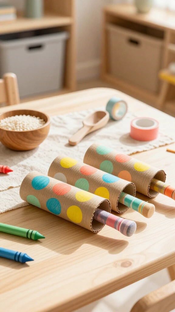 Upcycled Toilet Paper Roll Maracas