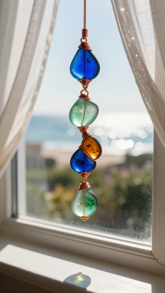 Translucent Sea Glass Spirals