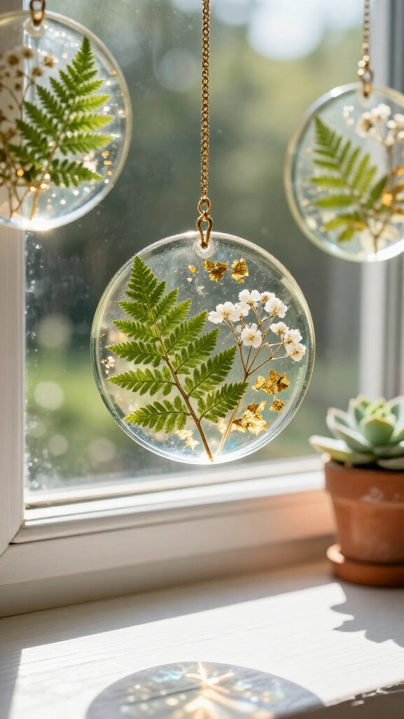 Resin Botanical Discs