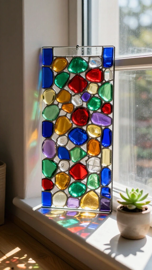Painted Glass Mosaic Panels