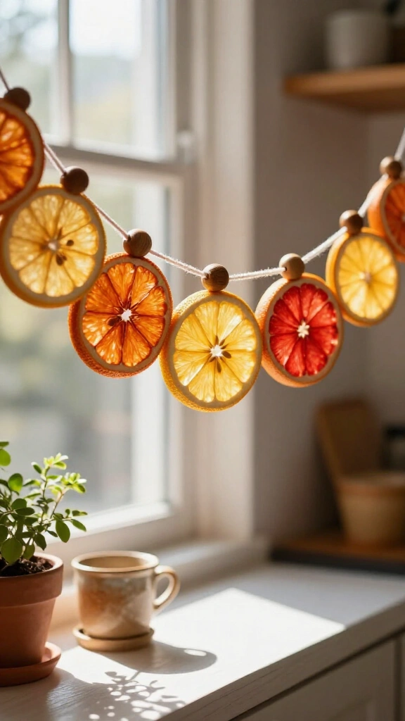 Dried Citrus Slice Garlands