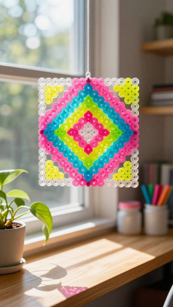 Perler Bead Geometric Panels