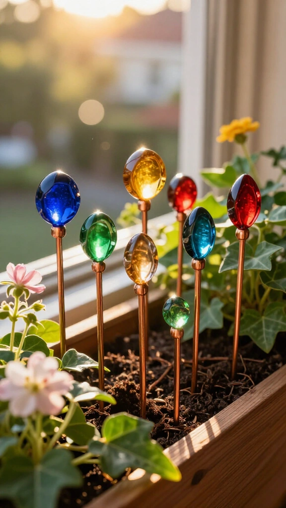 Glass Gem Garden Stakes