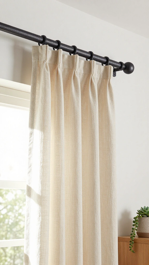 Industrial Minimalist Curtain Rods