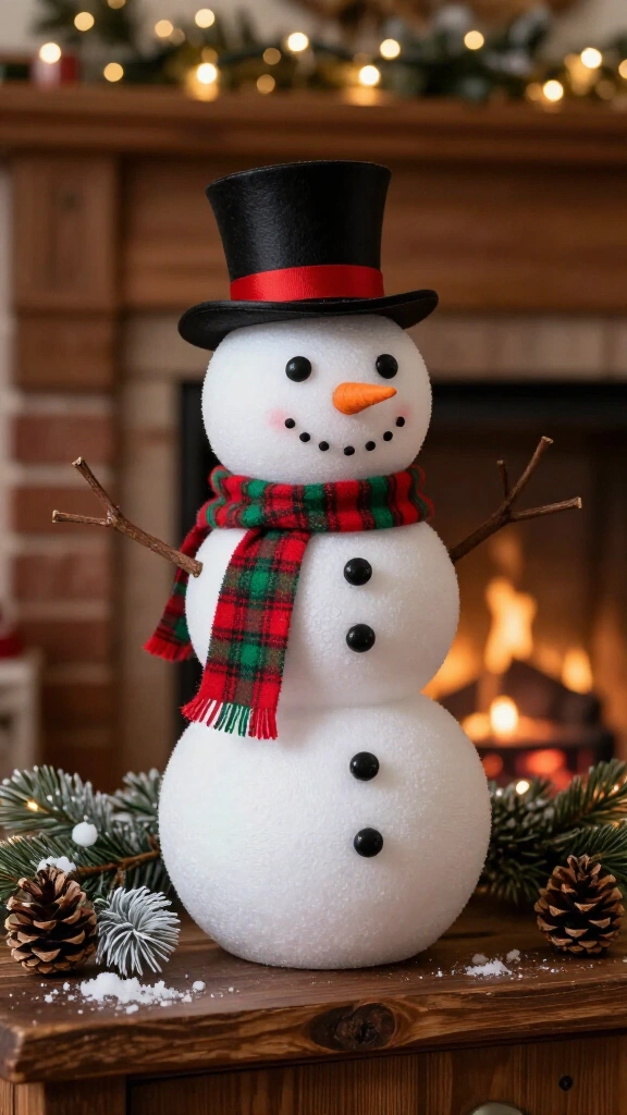 Festive Holiday Snowman