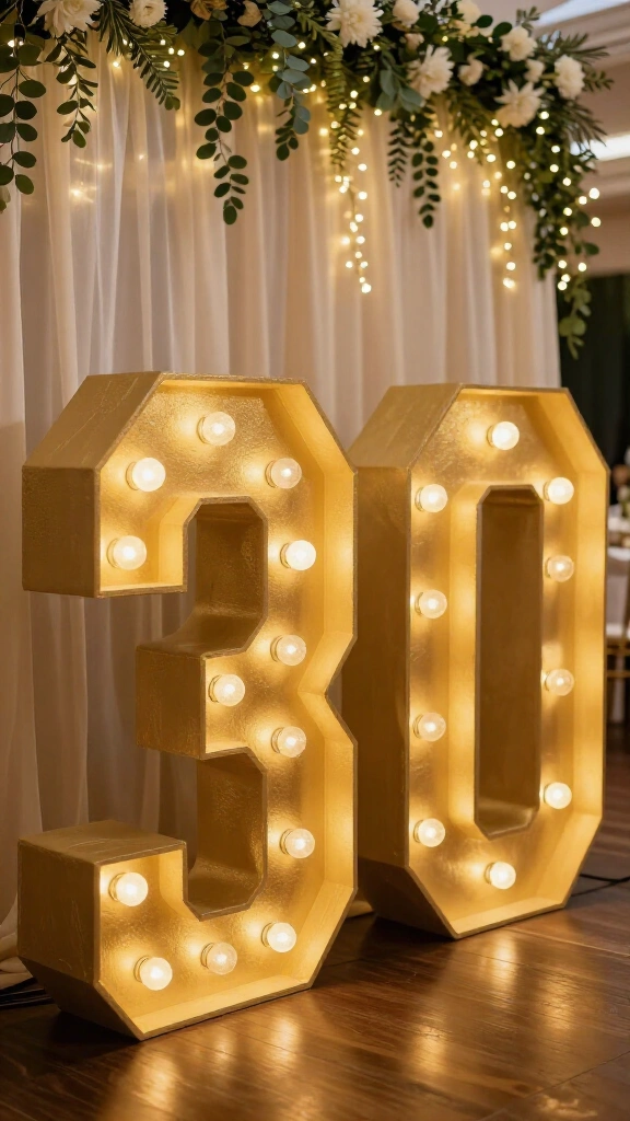 Giant Light-Up Marquee Letters