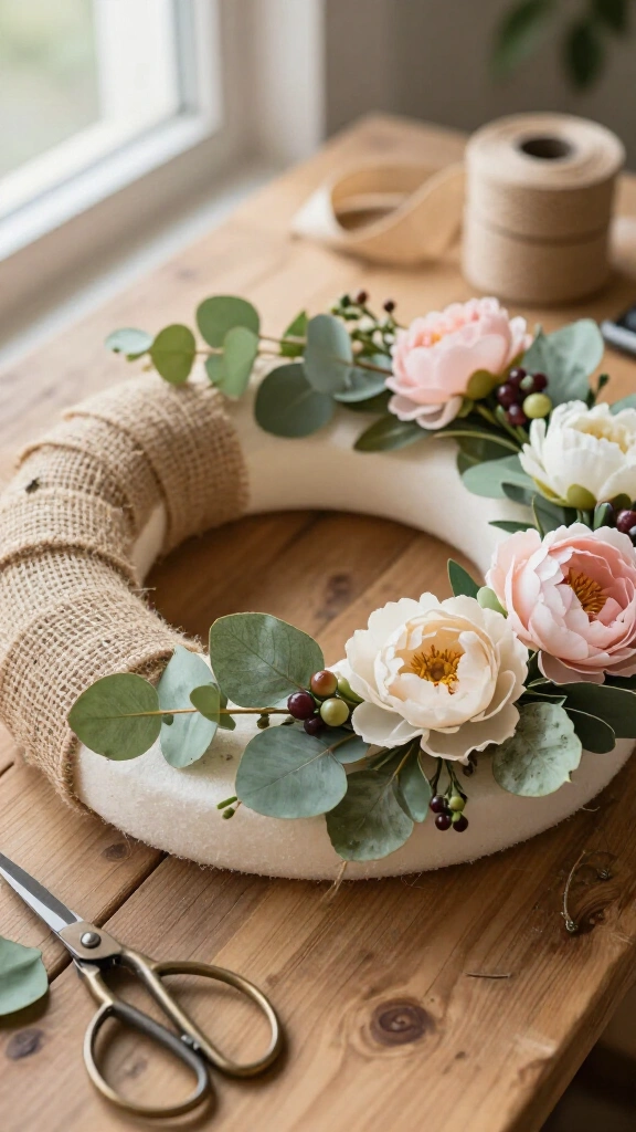Year-Round Floral Wreath Base
