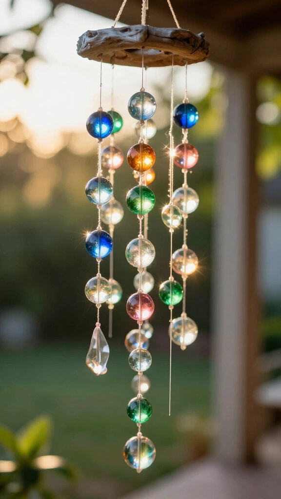 Beaded wind chimes