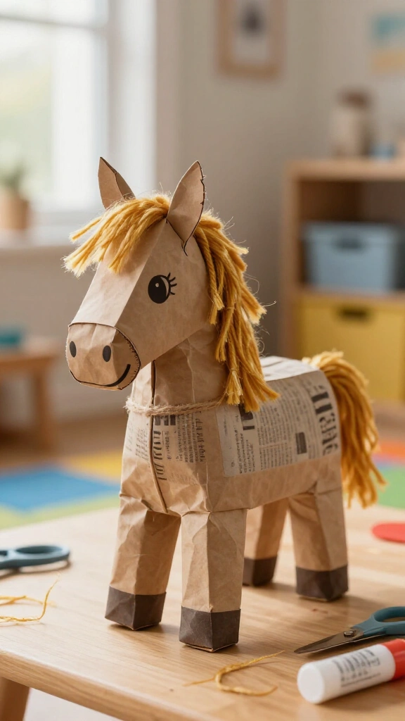 Paper bag horse