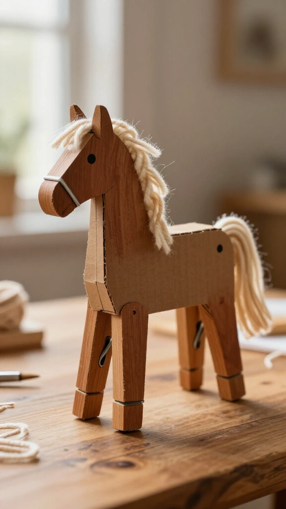 Clothespin horse