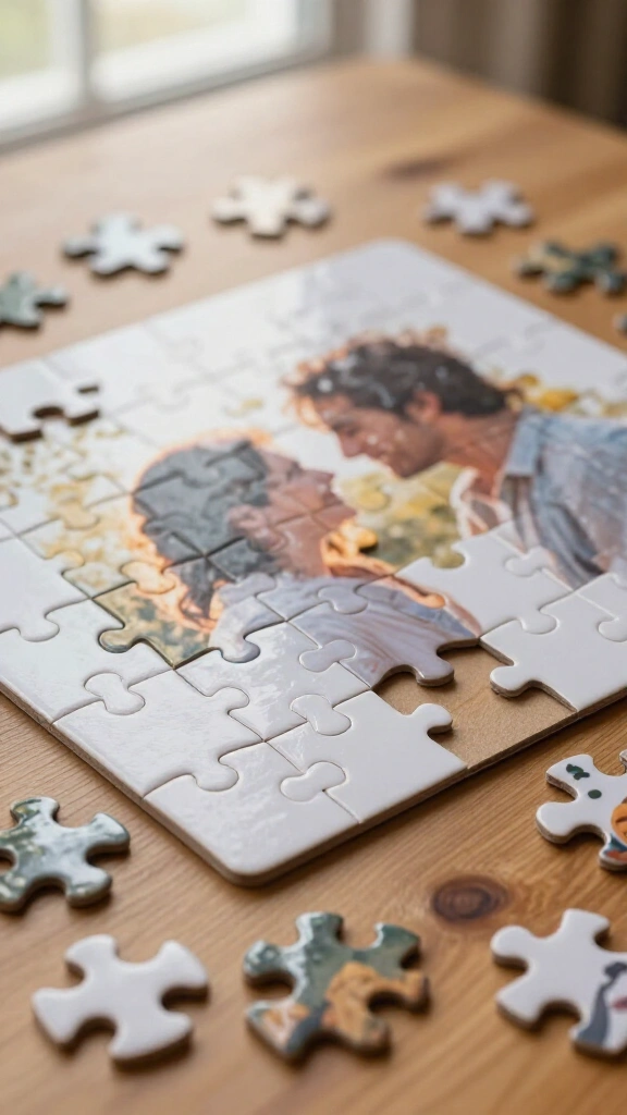 Custom photo puzzle